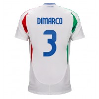 Italy Federico Dimarco #3 Replica Away Shirt Euro 2024 Short Sleeve